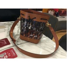 Fendi Mon Tresor Átlátszó Bőr Táska Barna F081