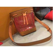 Fendi Mon Tresor Átlátszó Bucket Bőr Narancssárga f0811