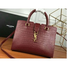 Saint Laurent Cabas Ysl Small sima bőr bordó színű napszemüveg