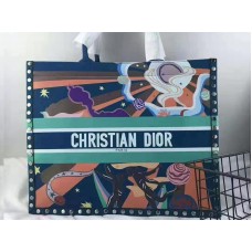 Dior Könyvtáska Velúr Bőr Aladin Többszínű És Kék