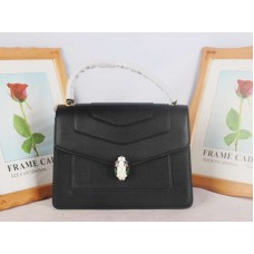 Bvlgari Serpenti Forever 25 cm-es borjúbőr fedél fekete