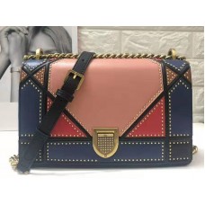 Dior nagyméretű dioráma táska többszínű patchwork mintával