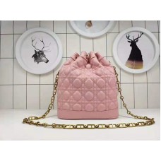 Dior Miss Dior Báránybőr Vödör Táska Rózsaszín