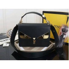 Fendi Kan I Fekete Bőr Táska Fekete f5533