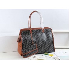 Goyard Sac Hardy kisállathordozó barna és fekete