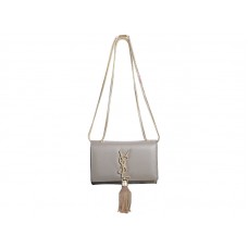 Yves Saint Laurent Mini Monogram Táska Eredeti Khaki Bőrből