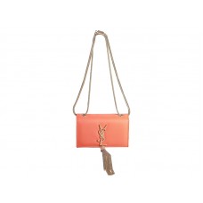 Yves Saint Laurent Mini Monogram Táska Eredeti Narancssárga Bőrből