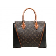 Louis Vuitton Monogram & Bőr Táska Fekete