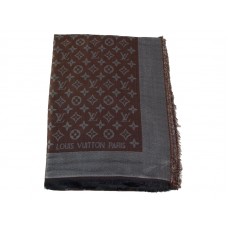 Louis Vuitton Monogram Ikat Sál Sötétbarna