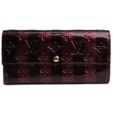 Louis Vuitton Monogram Vernis Rayes Sarah Pénztárca Amarante Ray