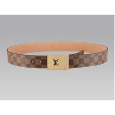 Louis Vuitton szabású Damier öv arany logós csattal