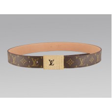 Louis Vuitton monogramos öv arany logós csattal