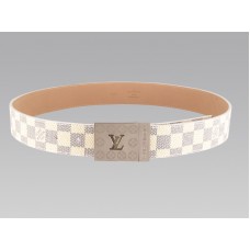 Louis Vuitton Damier Azur öv ezüst logós csattal