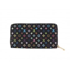 Louis Vuitton Monogram Többszínű Fekete Zippy Pénztárca Grenade