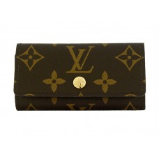 Louis Vuitton Monogram 4 Kulcstartó Virágmintás Zöld