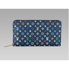 Louis Vuitton Monogram Multicolore Zippy Pénztárca Fekete