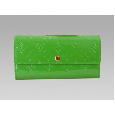 Louis Vuitton Monogram Vernis Sarah Wallet zöld tonik
