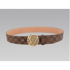Louis Vuitton 1904 Damier öv antikolt arany csattal