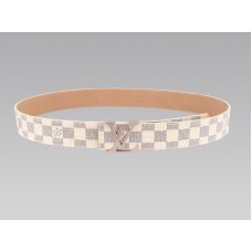 Louis Vuitton Initial Damier Azure öv ezüst csattal