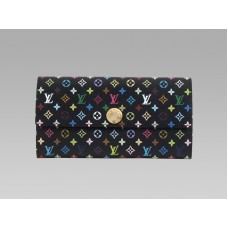 Louis Vuitton Monogram Multicolore Fekete Sarah Pénztárca Grenade