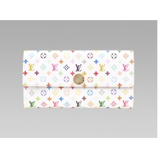 Louis Vuitton Monogram Multicolore Fehér Sarah Pénztárca Anis