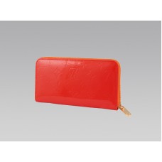 Louis Vuitton Monogram Vernis Zippy Pénztárca Narancssárga Naplemente