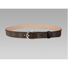 Louis Vuitton klasszikus monogramos öv arany csattal