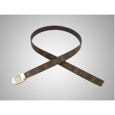 Louis Vuitton monogramos ellipszis öv arany csattal