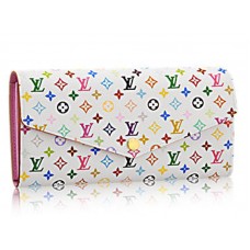 Louis Vuitton Többszínű Sarah Fehér Pénztárca