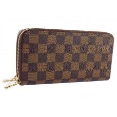 Louis Vuitton Damier Ebene Dupla Zippy pénztárca