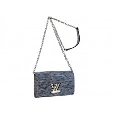 Louis Vuitton Epi Bőr Csavarláncos Pénztárca Farmer Sötétkék
