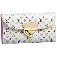 Louis Vuitton Multicolore Fehér Eugenie Pénztárca Rózsaszín