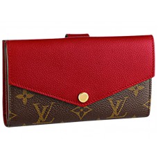 Louis Vuitton Monogram Pallas Kompakt Pénztárca Cseresznye Színben