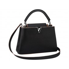 Louis Vuitton Capucines Bb Táska Fekete Szirom