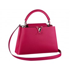 Louis Vuitton Capucines Bb Táska Fluoreszkáló Rózsaszín