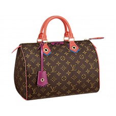Louis Vuitton Monogram Vászon Speedy 30 Flamingo Táska