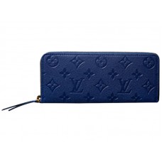 Louis Vuitton Monogram Empreinte bőr Clemence pénztárca kék