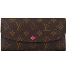 Louis Vuitton Emilie Monogram Vászon Pénztárca Rózsaszín M41943