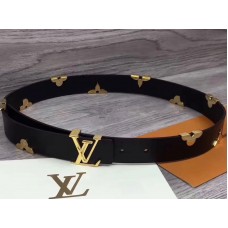 Louis Vuitton ikonikus metál virágmintás öv m9310
