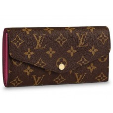 Louis Vuitton Sarah Monogram Vászon Pénztárca Fukszia M62234