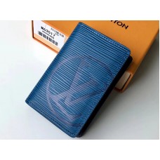 Louis Vuitton Epi Bőr Zsebrendező Kék Azúr M63517