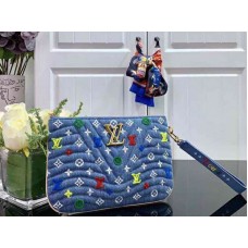 Louis Vuitton Monogram Farmer New Wave Cipzáras Tasak Kék M67538