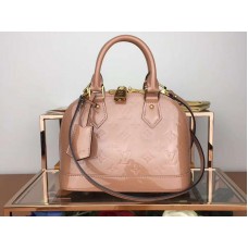 Louis Vuitton Monogram Vernis Alma Bb Bársony Rózsaszín M91607