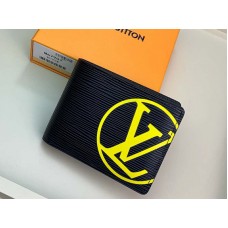 Louis Vuitton Epi Bőr Többfunkciós Pénztárca Fekete És Sárga M67907