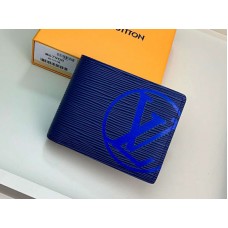 Louis Vuitton Epi Bőr Többfunkciós Pénztárca Kék M67907