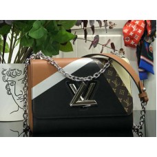 Louis Vuitton Epi Bőr Twist Mm Noir Táska Tan M50281