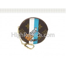 Louis Vuitton Monogram Vőlegény Kerek Érmetáska Kék