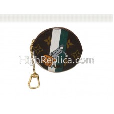 Louis Vuitton Monogram Vőlegény Kerek Érmetáska Zöld