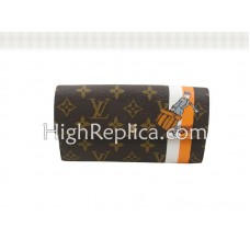 Louis Vuitton Monogram Vőlegény Pénztárca Cipzáras Zsebbel Narancssárga