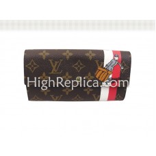 Louis Vuitton Monogram Vőlegény Pénztárca Cipzáras Zsebbel Piros